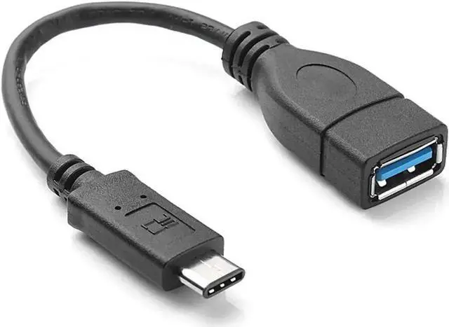 Main image of WRIARICH 3.94 Inch Short USB-C Male to USB3.0 Female OTG Adapter Cable for Phone, Tablet & External HDD