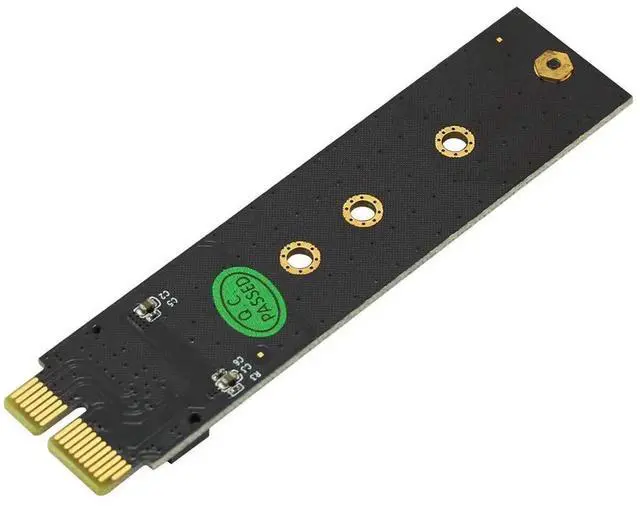 Alt view image 2 of 7 - WRIARICH PCIe 3.0 X1 to M.2 M-Key NVMe SSD Adapter Card with Black Heatsink, Full Speed Support, Fits 2230/2242/2260/2280 NGFF SSD