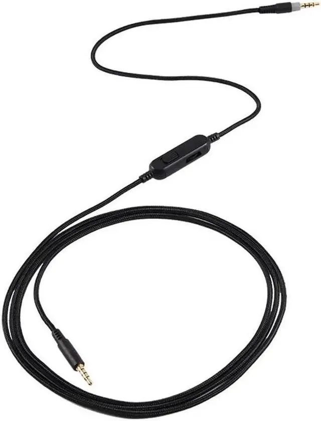 Alt view image 3 of 4 - WRIARICH 3.5mm Replacement Audio Cable Black for HyperX Cloud MIX / Cloud Alpha Gaming Headset