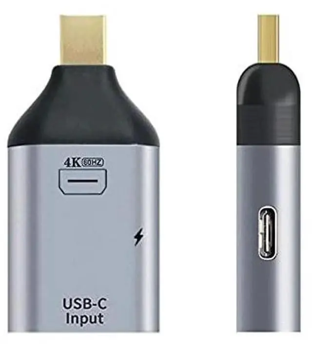 Alt view image 2 of 7 - WRIARICH USB-C Female to Mini DisplayPort Adapter with PD Charging, 4K@60Hz Video Converter for Phone & Laptop