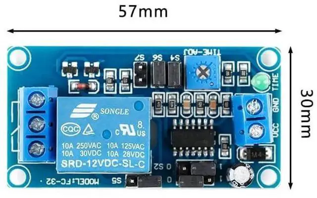 Alt view image 2 of 5 - WRIARICH 2Pcs DC 5V Adjustable Delay Relay Module, 0.1s~Wide Range Timing Control Board, Trigger On/Off Delay Switch for Smart Home Automation