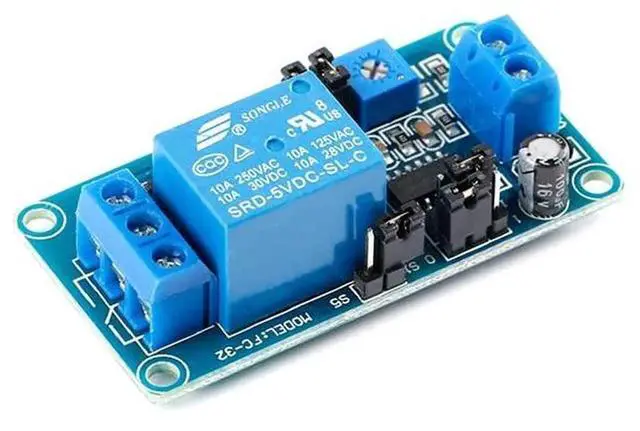 Alt view image 5 of 5 - WRIARICH 2Pcs DC 5V Adjustable Delay Relay Module, 0.1s~Wide Range Timing Control Board, Trigger On/Off Delay Switch for Smart Home Automation