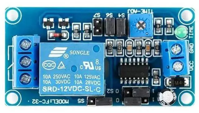 Alt view image 4 of 5 - WRIARICH 2Pcs DC 5V Adjustable Delay Relay Module, 0.1s~Wide Range Timing Control Board, Trigger On/Off Delay Switch for Smart Home Automation