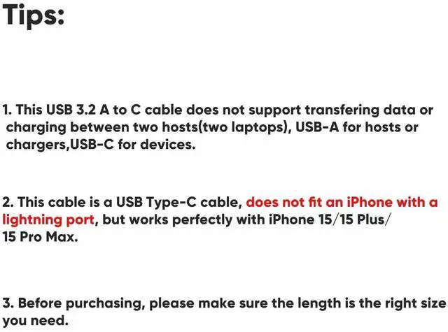 Alt view image 2 of 7 - WRIARICH CableCreation USB A to USB-C Cable 3.3FT/1.0M, USB3.2 Gen2 10Gbps High Speed Cord, 3A Charging & Android Auto Compatible with External SSD, MacBook, iPad, Galaxy S23/S24 Ultra