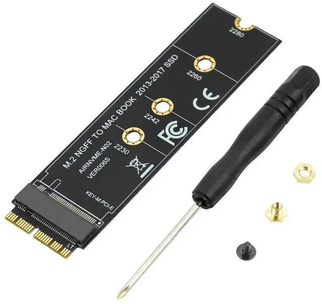 Alt view image 5 of 7 - WRIARICH M-Key M.2 to 12+16Pin SSD Adapter Card, Compatible with MacBook Air 2013-2017 A1465 A1466 / Pro A1398 A1502 A1419, Supports 2230-2280 NVMe SSD