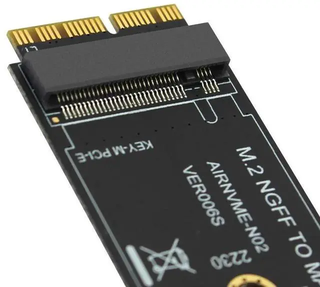 Alt view image 4 of 7 - WRIARICH M-Key M.2 to 12+16Pin SSD Adapter Card, Compatible with MacBook Air 2013-2017 A1465 A1466 / Pro A1398 A1502 A1419, Supports 2230-2280 NVMe SSD
