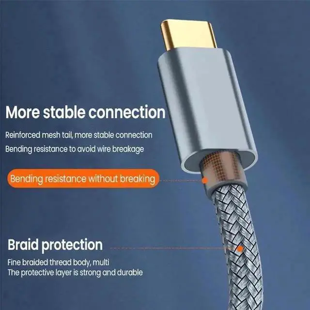 Alt view image 7 of 7 - WRIARICH 3.3ft USB-C to USB-B Printer Cable, Type C to B Male Cord for MacBook, Chromebook, iPad Pro, HP & Canon Printers