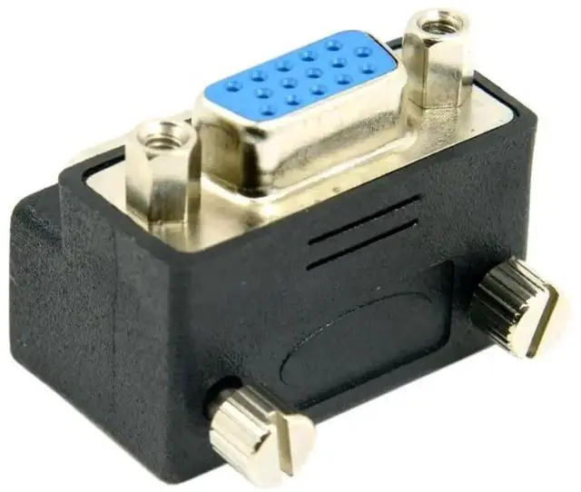 Alt view image 6 of 7 - WRIARICH Degree Down Angled HDB15Pin VGA Male to Female Gender Changer, SVGA D-Sub Video Adapter for Graphics Card, Monitor & Projector
