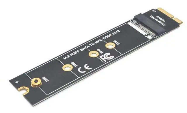 Alt view image 5 of 6 - WRIARICH M.2 NGFF SATA SSD Adapter Card, For 2012 MacBook Air A1465 A1466, Riser Card Only (SSD Not Included)