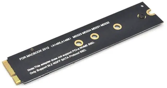 Alt view image 4 of 6 - WRIARICH M.2 NGFF SATA SSD Adapter Card, For 2012 MacBook Air A1465 A1466, Riser Card Only (SSD Not Included)