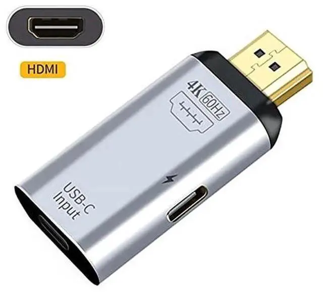 Alt view image 6 of 7 - WRIARICH USB-C Female to HDMI Adapter with PD Charging, 4K@60Hz Video Converter for Phone and Laptop