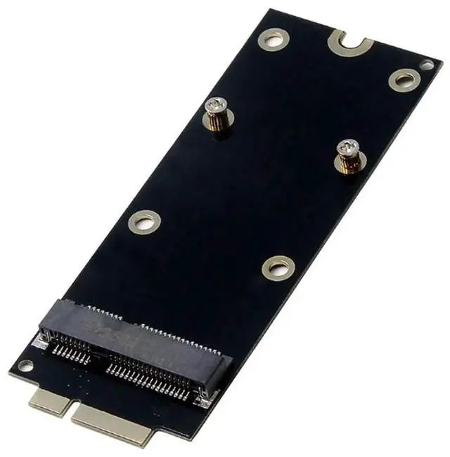 Alt view image 2 of 5 - WRIARICH mSATA Mini PCIe SATA SSD to 7+17Pin Adapter Card, 2012 MacBook Proprietary SSD Converter Compatible with A1425 A1398 MC975 MC976