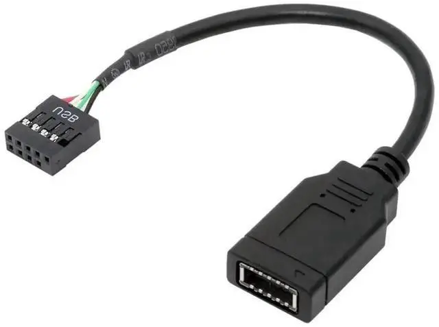 Main image of WRIARICH 0.49FT TypeE KeyA Female to USB2.0 9Pin Male Mainboard Front Panel Conversion Extension Cable