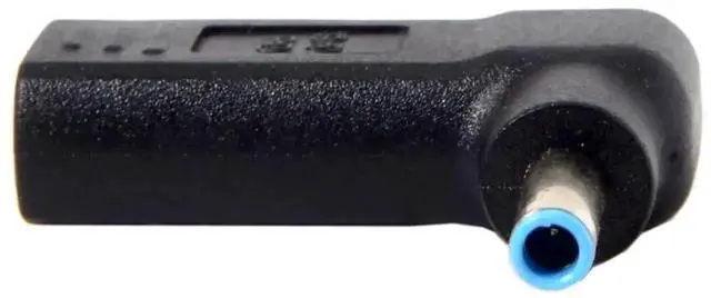 Alt view image 3 of 7 - WRIARICH 90 Degree Angled USB 3.1 Type-C Female to DC 4.5mmx3.0mm PD Emulator Trigger Adapter, 100W Fast Charging Converter for HP 4.5*3.0mm Barrel Jack Laptops