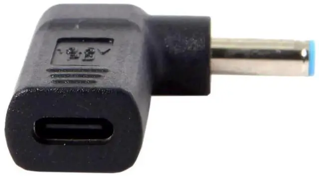 Alt view image 5 of 7 - WRIARICH 90 Degree Angled USB 3.1 Type-C Female to DC 4.5mmx3.0mm PD Emulator Trigger Adapter, 100W Fast Charging Converter for HP 4.5*3.0mm Barrel Jack Laptops