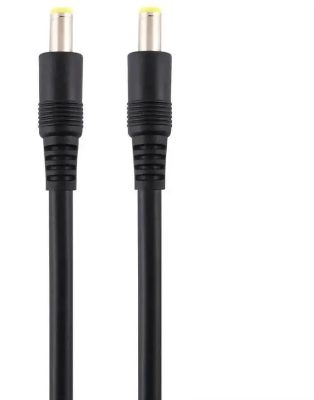 Alt view image 4 of 6 - WRIARICH 5.5x2.5mm Male to Male DC Power Extension Cable, 50cm Black DC Plug Connector Cord