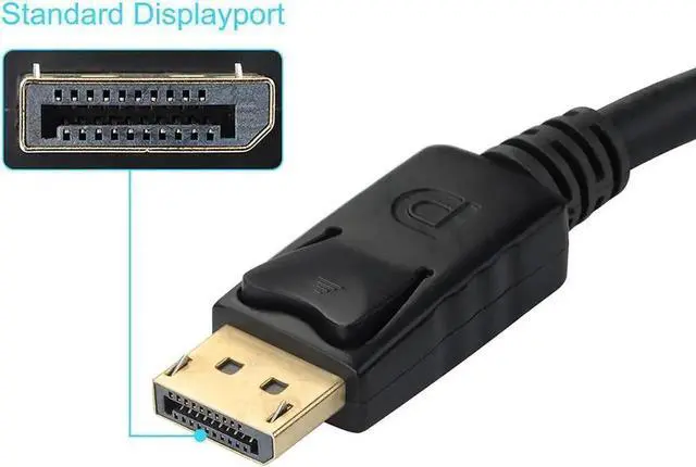 Alt view image 5 of 7 - WRIARICH Black 20Pin DisplayPort Male to 15Pin VGA Female Adapter, 1080P DP to VGA Converter for MacBook ThinkPad PC Laptop Monitor Projector