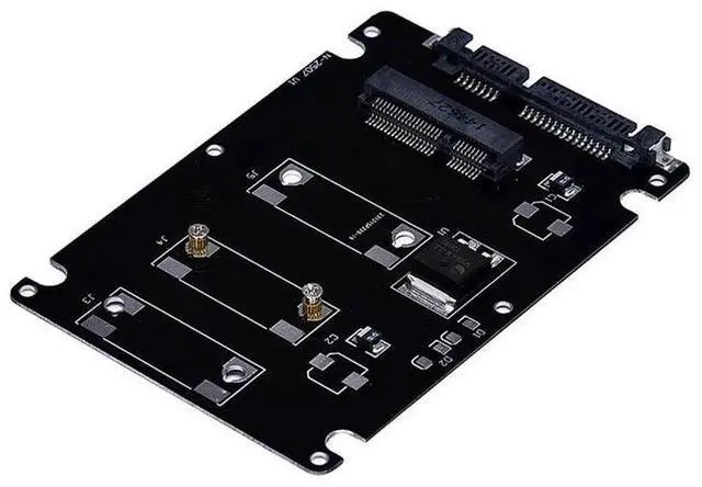 Alt view image 2 of 5 - WRIARICH Mini PCIe mSATA SSD to 2.5 Inch SATA3 Adapter Card with Enclosure & Mounting Screws