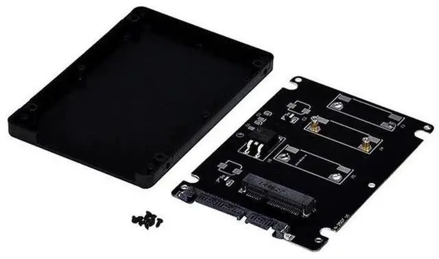 Alt view image 4 of 5 - WRIARICH Mini PCIe mSATA SSD to 2.5 Inch SATA3 Adapter Card with Enclosure & Mounting Screws