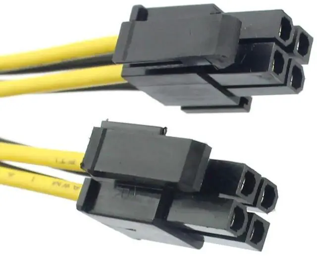 Alt view image 4 of 6 - WRIARICH 2 Pack 8 Inch 4Pin to 8Pin CPU Power Conversion Cable, 20cm P4 to P8 Extension Cord