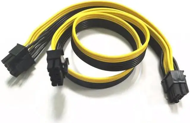 Main image of WRIARICH 30 Inch PCIe 8Pin Male to Dual PCIe 8Pin (6+2 Detachable) GPU Power Splitter Cable