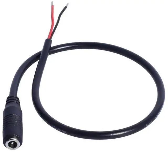 Alt view image 2 of 3 - WRIARICH DC 3.5×1.35mm Female Jack Pigtail Power Cable, Bare Wire End DC Charging Cord for CCTV Cameras & LED Light Strips