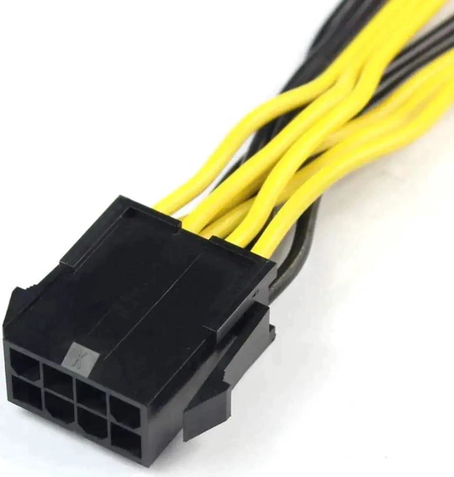 Alt view image 4 of 6 - WRIARICH 25cm CPU 8Pin to Dual 8Pin(6+2) GPU Power Adapter Cable for Graphics Card & Miner