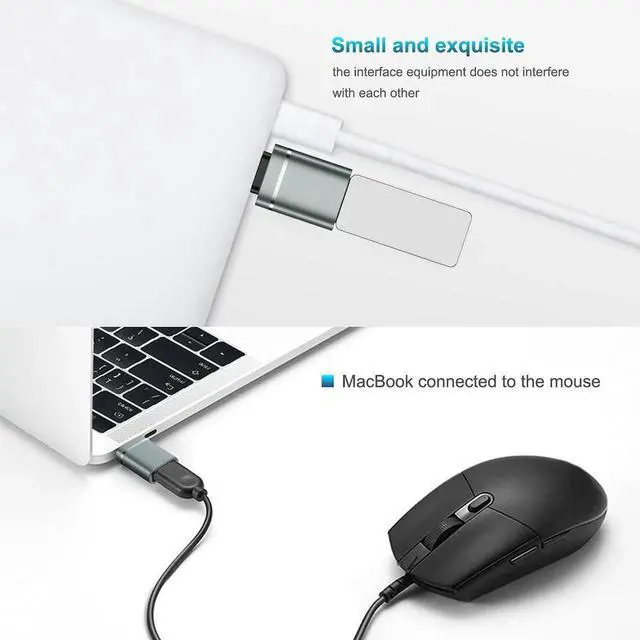 Alt view image 6 of 7 - WRIARICH 3 Pack USB C to USB 3.0 OTG Adapter, Type-C Male to USB-A Female Converter Compatible with 2021 iMac, 2021 iPad Pro, 2020 MacBook Pro, 2020 MacBook Air & All Thunderbolt 3 / USB-C Devices