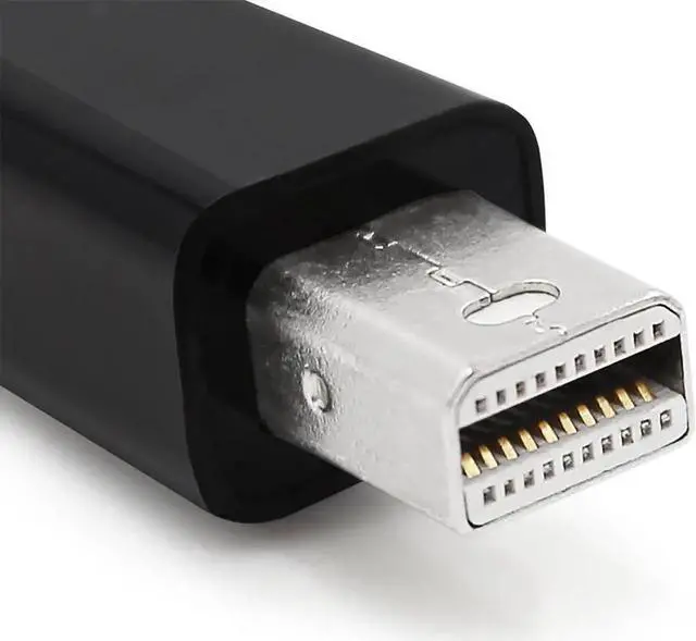 Alt view image 4 of 5 - WRIARICH 3-in-1 Mini DisplayPort (MDP) to HDMI DVI VGA Multiport Converter, Thunderbolt Compatible Mini DP Adapter Supports 1080P Full HD Resolution, Black Compact Design