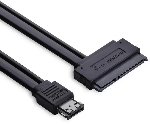 Main image of WRIARICH 50cm Power eSATA to SATA 22Pin Cable, Power eSATA Extension Cord with 5V/12V Power for 2.5/3.5 Inch HDD & SSD
