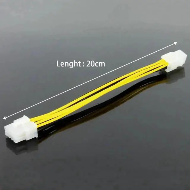 Alt view image 5 of 6 - WRIARICH ATX 4 Pin Female to 8 Pin Male EPS Power Adapter Cable, Motherboard CPU Power Extension Cord