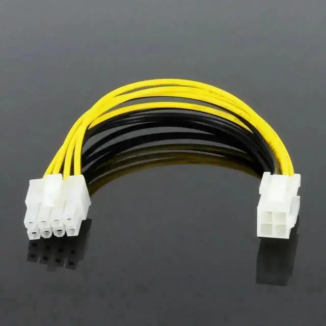 Main image of WRIARICH ATX 4 Pin Female to 8 Pin Male EPS Power Adapter Cable, Motherboard CPU Power Extension Cord