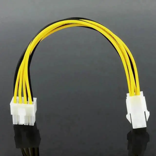 Alt view image 4 of 6 - WRIARICH ATX 4 Pin Female to 8 Pin Male EPS Power Adapter Cable, Motherboard CPU Power Extension Cord