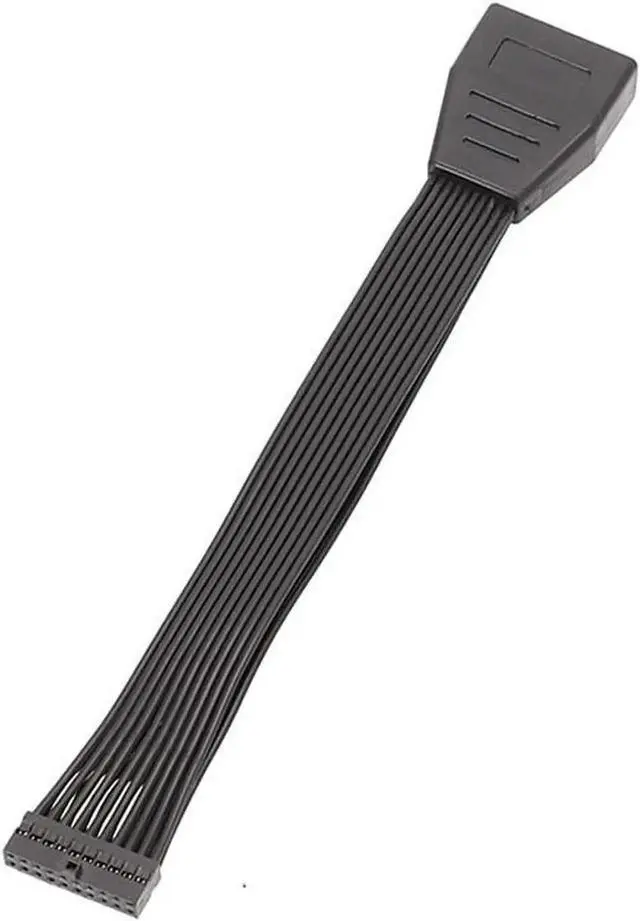 Alt view image 3 of 3 - WRIARICH 6 Inches Flat Low Profile USB 3.0 19/20Pin Internal Header Male to Female Extension Cable, Motherboard USB Extender to Avoid GPU Blocking Ports
