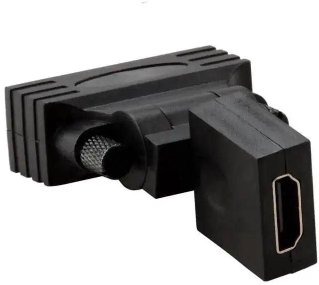 Alt view image 5 of 7 - WRIARICH 180°&360° Rotatable HDMI Female to DVI Male Adapter, Gold-Plated Bidirectional HDMI DVI Converter for TV Monitor Computer