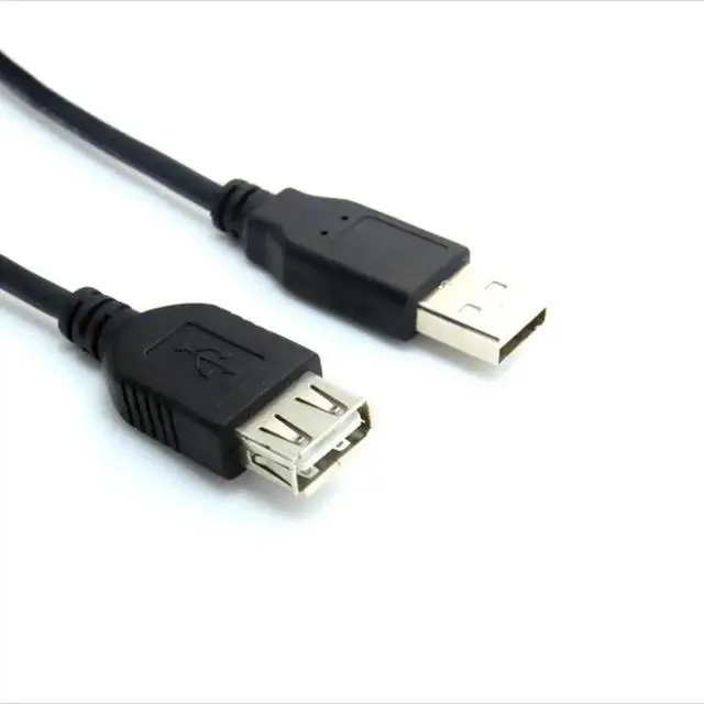 Alt view image 2 of 3 - WRIARICH 0.3M/1FT Black USB 3.0 Type-A Male to Female Extension Cable