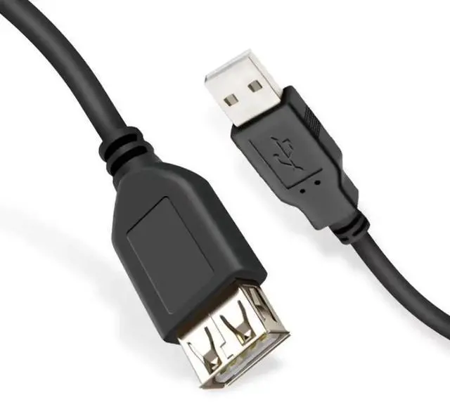 Main image of WRIARICH 0.3M/1FT Black USB 3.0 Type-A Male to Female Extension Cable