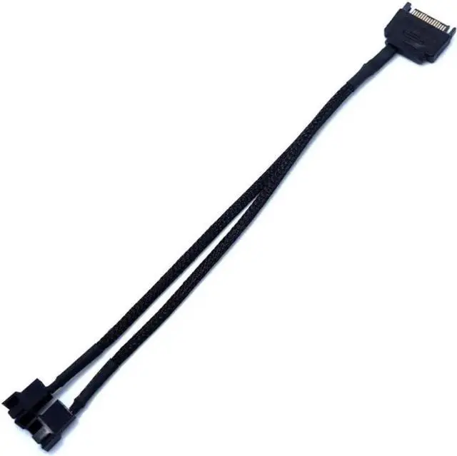 Main image of WRIARICH 1 to 2 SATA to 3/4 Pin Fan Adapter Cable, Motherboard Fan Extension Cord