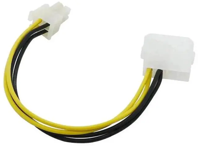 Alt view image 2 of 6 - WRIARICH Square 4 Pin to Mini 4 Pin Power Splitter Cable for PC Motherboard & CPU