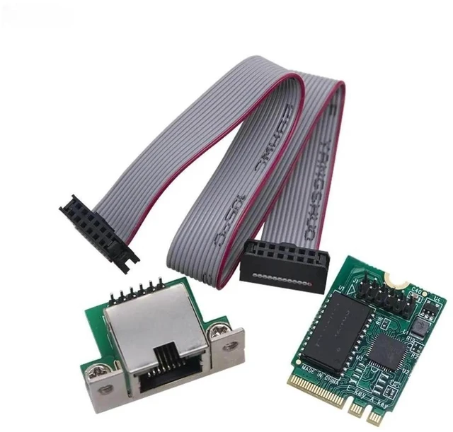 Main image of WRIARICH M.2 A+E Key 2.5G Ethernet LAN Card, RTL8125BG Chip M2 A/E to RJ45 COM Port Network Adapter, 2.5G/1G/100Mbps Gigabit NIC for Desktop PC