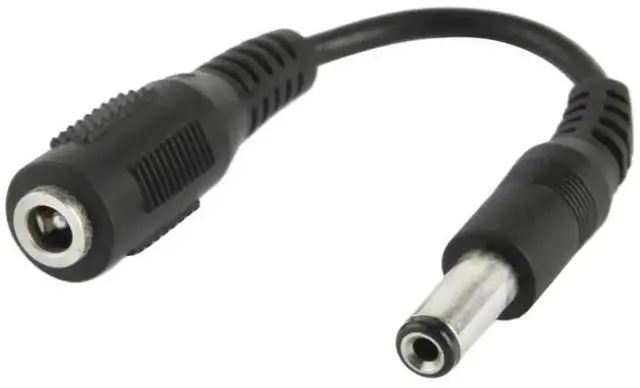 Alt view image 2 of 4 - WRIARICH 5.5×2.5mm Male to 3.5mm Female DC Power Plug Adapter Cable, 12cm Length