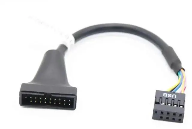 Main image of WRIARICH 20 Pin USB 3.0 Header to 9 Pin USB 2.0 Adapter Cable, Female to Female Converter Wire for Desktop Motherboard