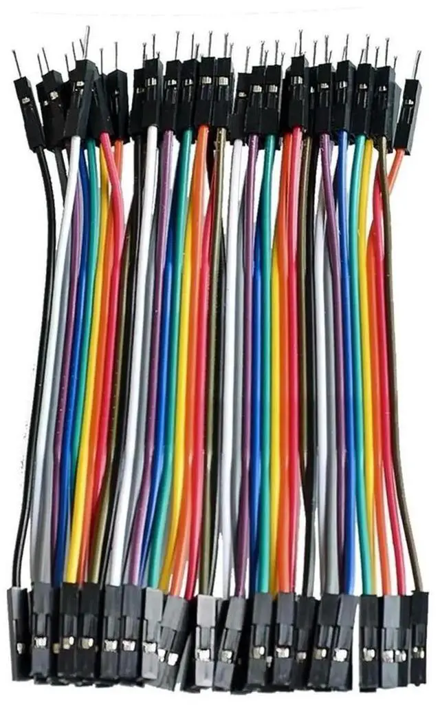 Alt view image 2 of 3 - WRIARICH 100PCS 10cm 2.54mm 1Pin Male to Female Jumper Wires, 1P-1P Dupont Cable for Arduino Breadboard Electronic DIY Projects