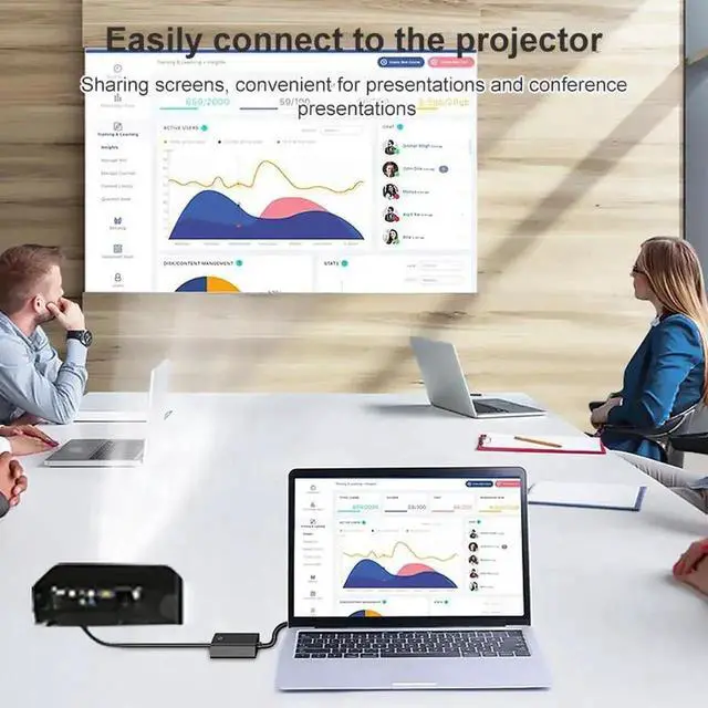 Alt view image 3 of 7 - WRIARICH VGA Male to HDMI Female 1080P Converter Adapter with 3.5mm Audio Cord