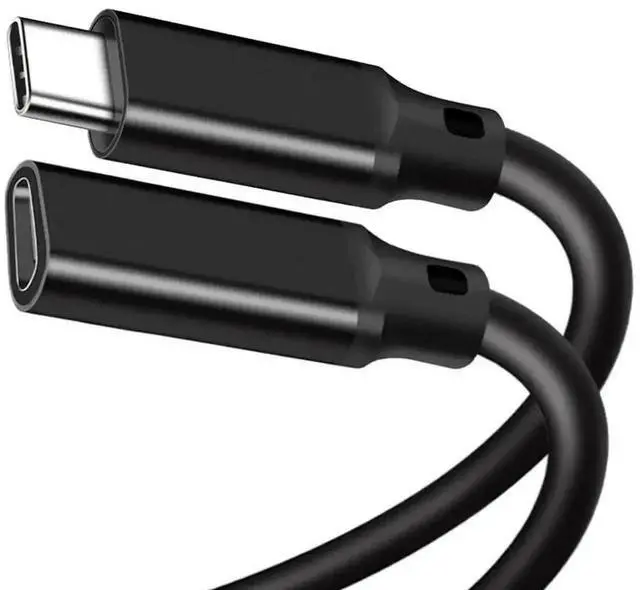 Main image of WRIARICH 3.3FT USB-C Extension Cable, USB 3.2 Gen 2x2 20Gbps Male to Female Cord, 5A PD 240W Fast Charging & 4K@60Hz Video Cable for MacBook, iPad Pro, iPhone 15/16, SSD, Switch - Black