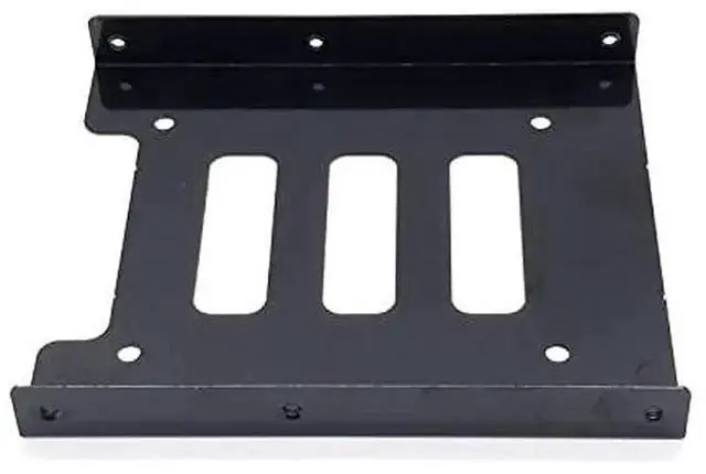 Alt view image 3 of 6 - WRIARICH Red Metal 2.5" to 3.5" HDD Mounting Bracket with SATA 3 Cable & 4Pin IDE to SATA Power Cord