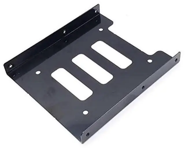 Alt view image 2 of 6 - WRIARICH Yellow 2.5" to 3.5" Metal HDD Mount Bracket with IDE 4P to SATA 15P Power Cable & SATA 3.0 Cord for Desktop & Server SSD/HDD