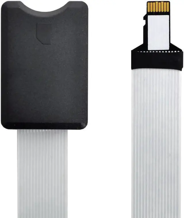 Alt view image 2 of 4 - WRIARICH AJMRTC TF Micro SD Male to SD Female Extension Cable, 60CM FPC Flat Soft Ribbon Extender Cord, Micro-SD Memory Card Adapter Cable for Camera, Raspberry Pi, Electronics Projects
