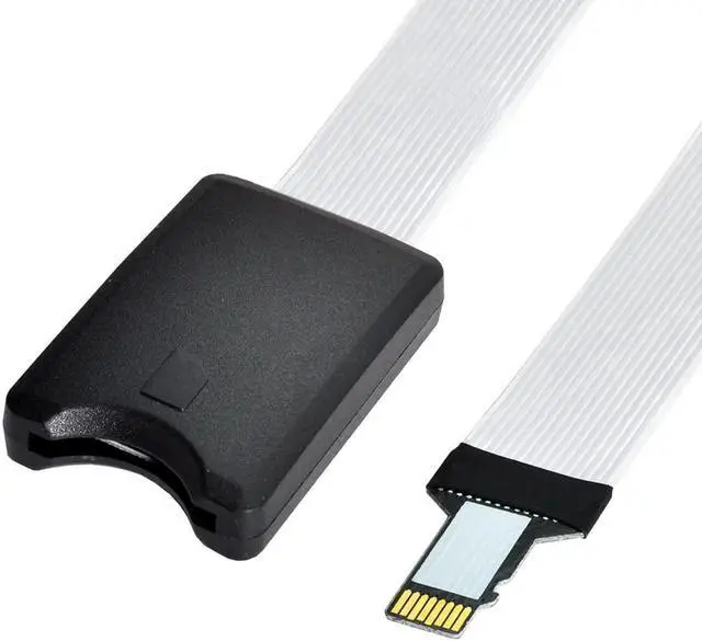 Main image of WRIARICH AJMRTC TF Micro SD Male to SD Female Extension Cable, 60CM FPC Flat Soft Ribbon Extender Cord, Micro-SD Memory Card Adapter Cable for Camera, Raspberry Pi, Electronics Projects