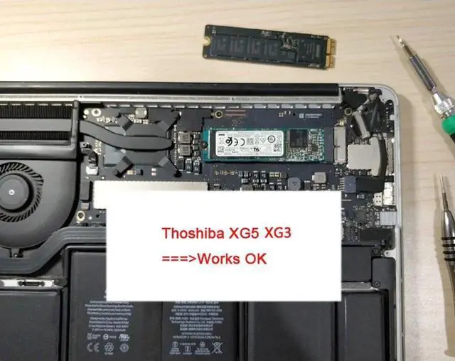 Alt view image 2 of 6 - WRIARICH 12+16 Pin M.2 NGFF M-Key SSD Converter Card, NVMe AHCI Storage Upgrade Adapter for 2014 2015 MacBook A1493 A1502 A1465 A1466